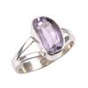 Natürlicher Rosa Amethyst Edelstein Handgefertigter 925er Sterlingsilber Schmuck Ring Gr.5.5 D3l85