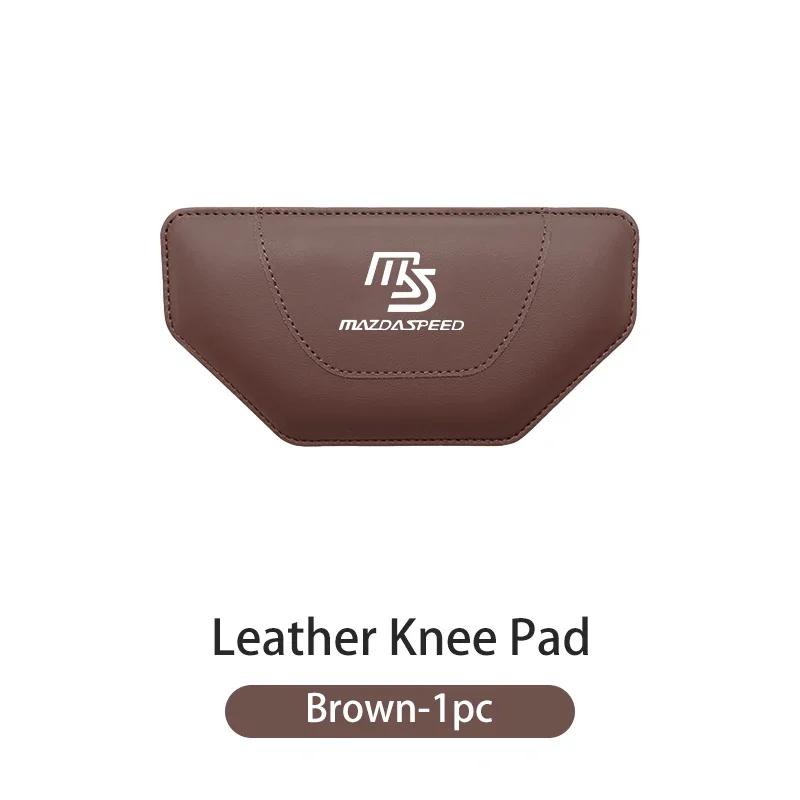 2025 Hot Leather Car Knee Leg Protective Pad Foot Armrest Cushion For Mazda 6 3 CX5 5 2 323 CX7 Demio Atenza Axela MX30 CX30 MX5