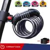 Bicycle Lock 5 Digit Code 1200mm*12mm Anti-theft Lock Bike Security Accessory Steel Cable Cycling Bicycle Lock 260410 4