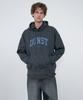 DUNST FOR MEN Unisex Arch Logo Hoodie_Udts6C111_Charcoal Gray