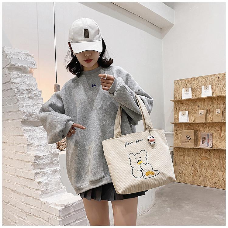 Stylish Nylon Canvas Shoulder Bag For Women With Unique Animal Pattern Design