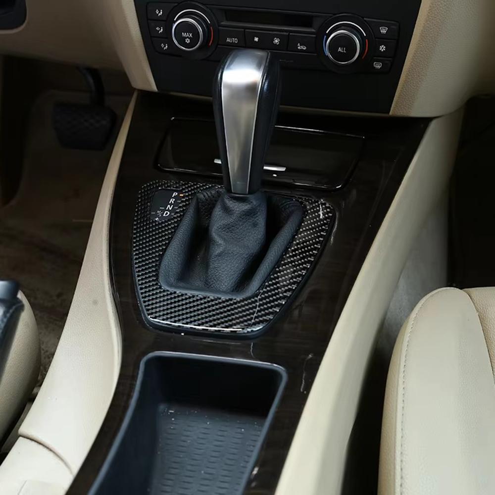 For Old 3 Series E90 E92 Carbon Fiber Car Interior Decal Gear Shift Panel Sticker
