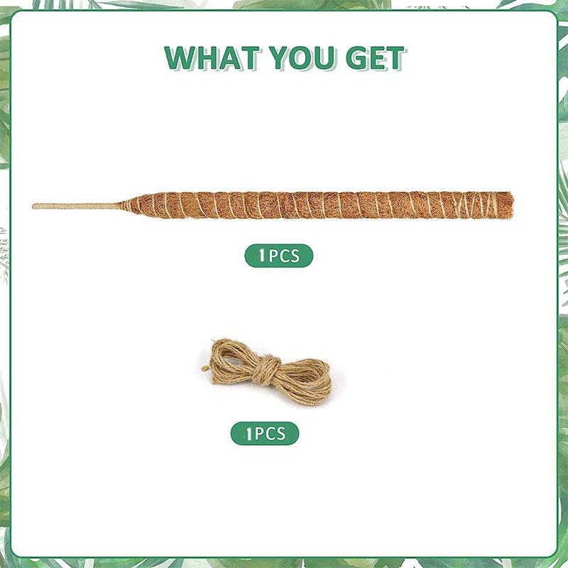 

Diy Coconut Shell Plant Climbing Pole For Creative Plant Decor 60-120cm Length 70cm/27.56in