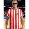 New Men's Graphic Printed Short Sleeve Top T-Shirt Football Jersey