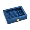 Jewelry Organizer Box With Velvet Material For Ring And Earring Storage