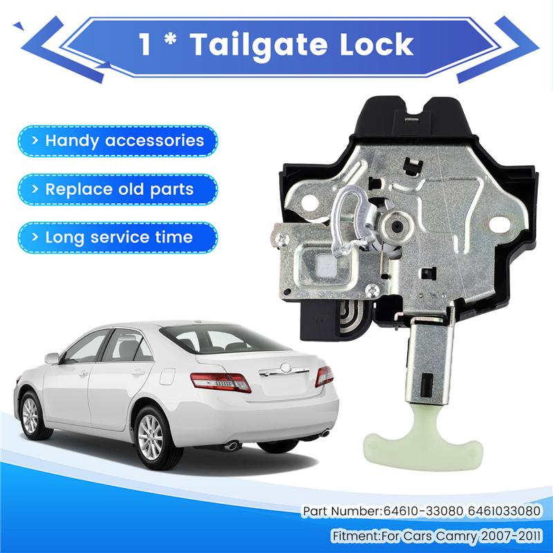 Car Tailgate Lock Rear Trunk Lid Release Lock Actuator Latch 64610-33080 6461033080 For Toyota Camry 2007-2011-A87Q