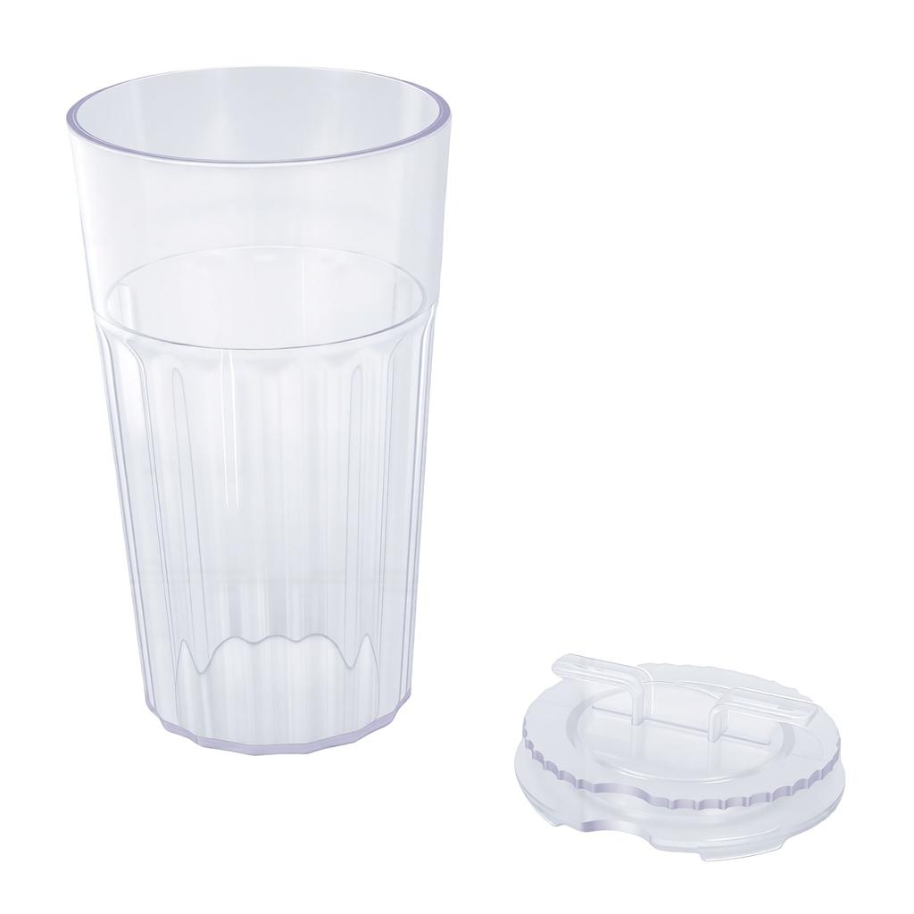 Toddler Training Cup 360 degrees  Slow Flowing Control Baby Open Mouth Transition Cup Transparent