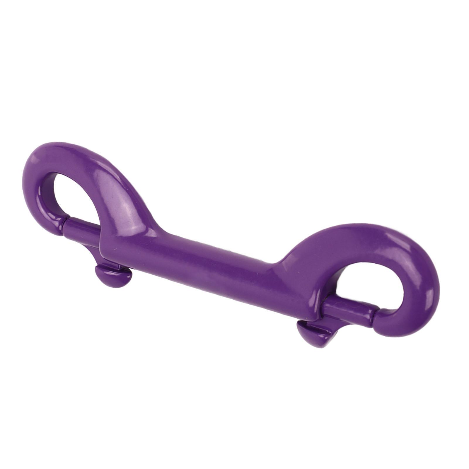 

90mm 316 Stainless Steel Diving Double Headed Hook Quick Release Spring Hooks for Diving BCD Purple