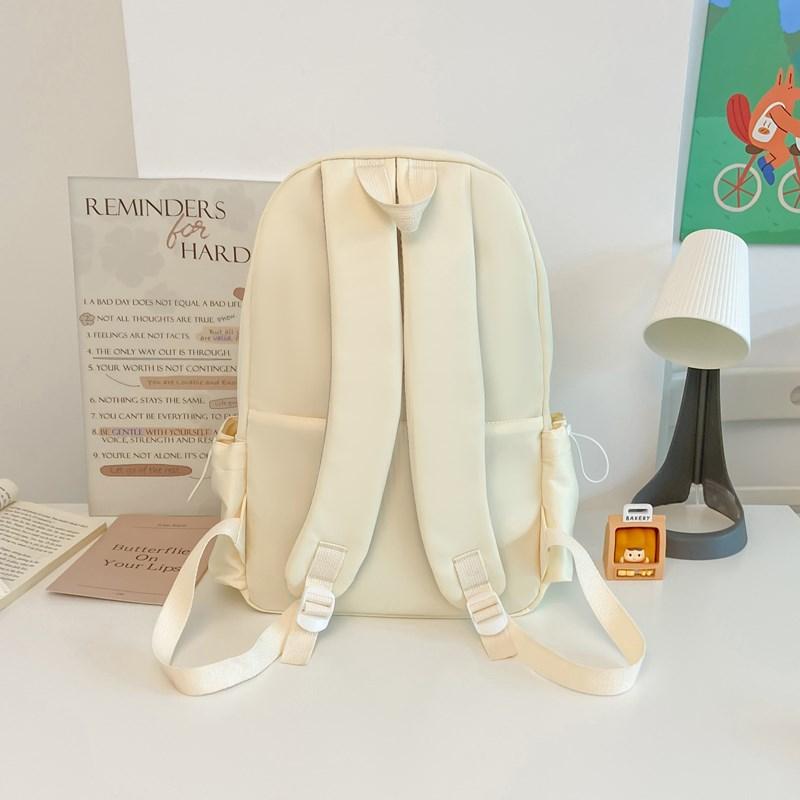 Junior High School Student Schoolbag Letter Print Women's Lightweight Backpack