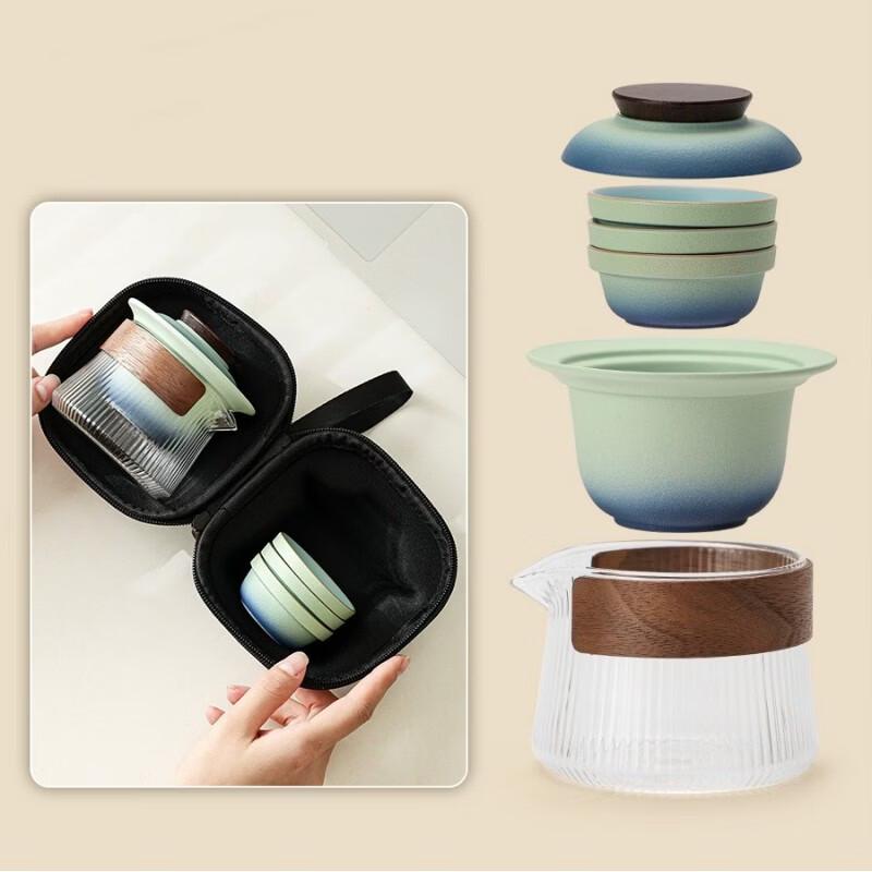 Portable Ceramic Travel Tea Set