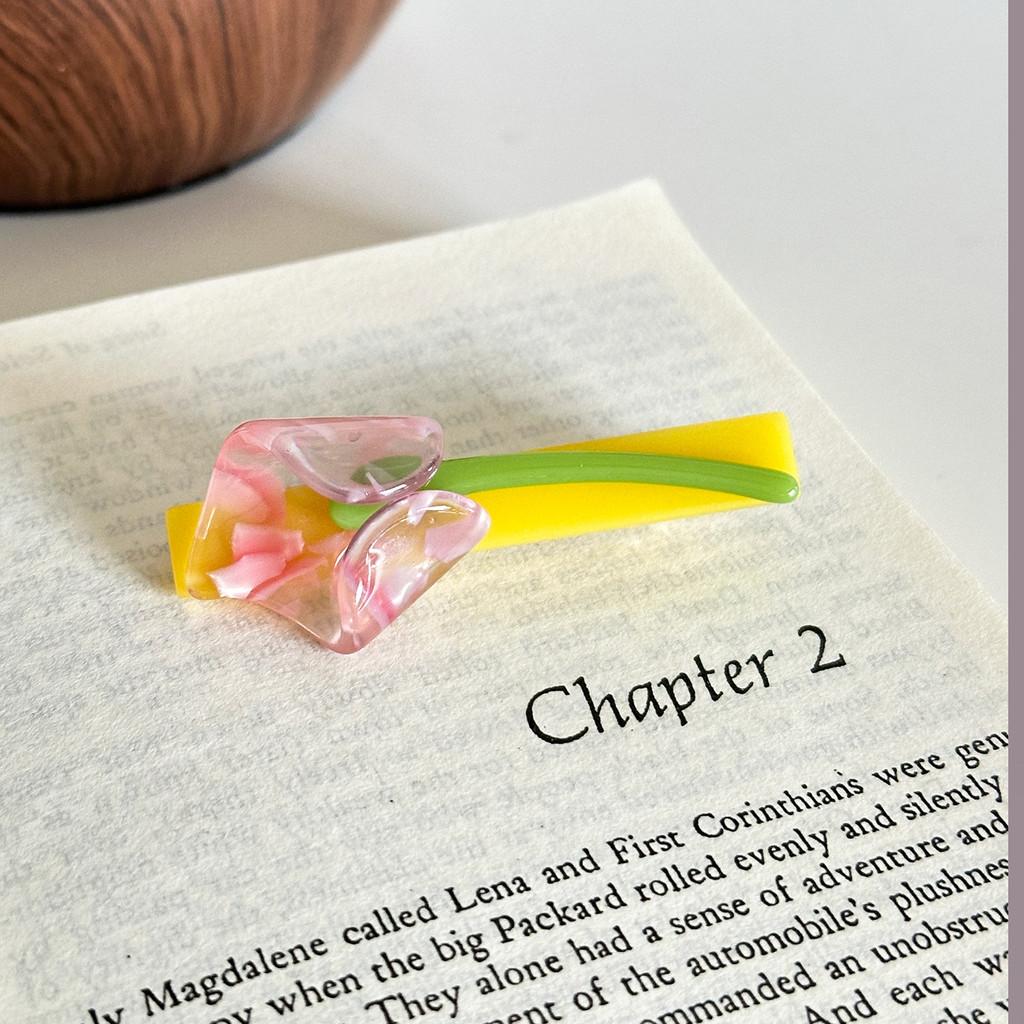 Adorable Flower Pattern Acetate Hair Claw Clip For Women Stylish And Trendy Design