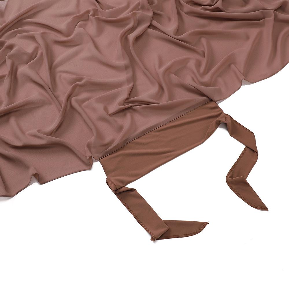 Quick pullover headscarf, pearl chiffon, convenient headscarf, scarf, lazy headscarf set.