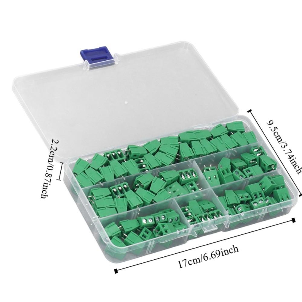 80 BUC KF128 2P 3P Bloc Terminal cu Șurub Pas 5mm Conector Terminal de Cablare Proiecte Electrice