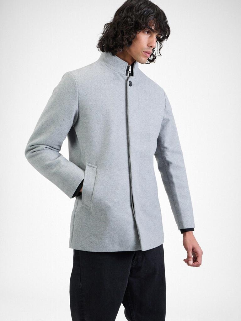 Coat Jack & Jones Jjeharrison Wool Jacket Sn (12258674) Light Grey Melange