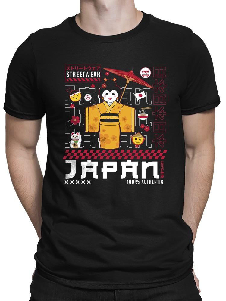 Japanese Streetwear Aesthetic Emoji Retro Japan Mens T-shirt XXXXL