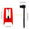 L8RE Record Player Essential Diamond Styluses Needle with Cleaning Brush Plastic Record Player Needle Replacement for Players