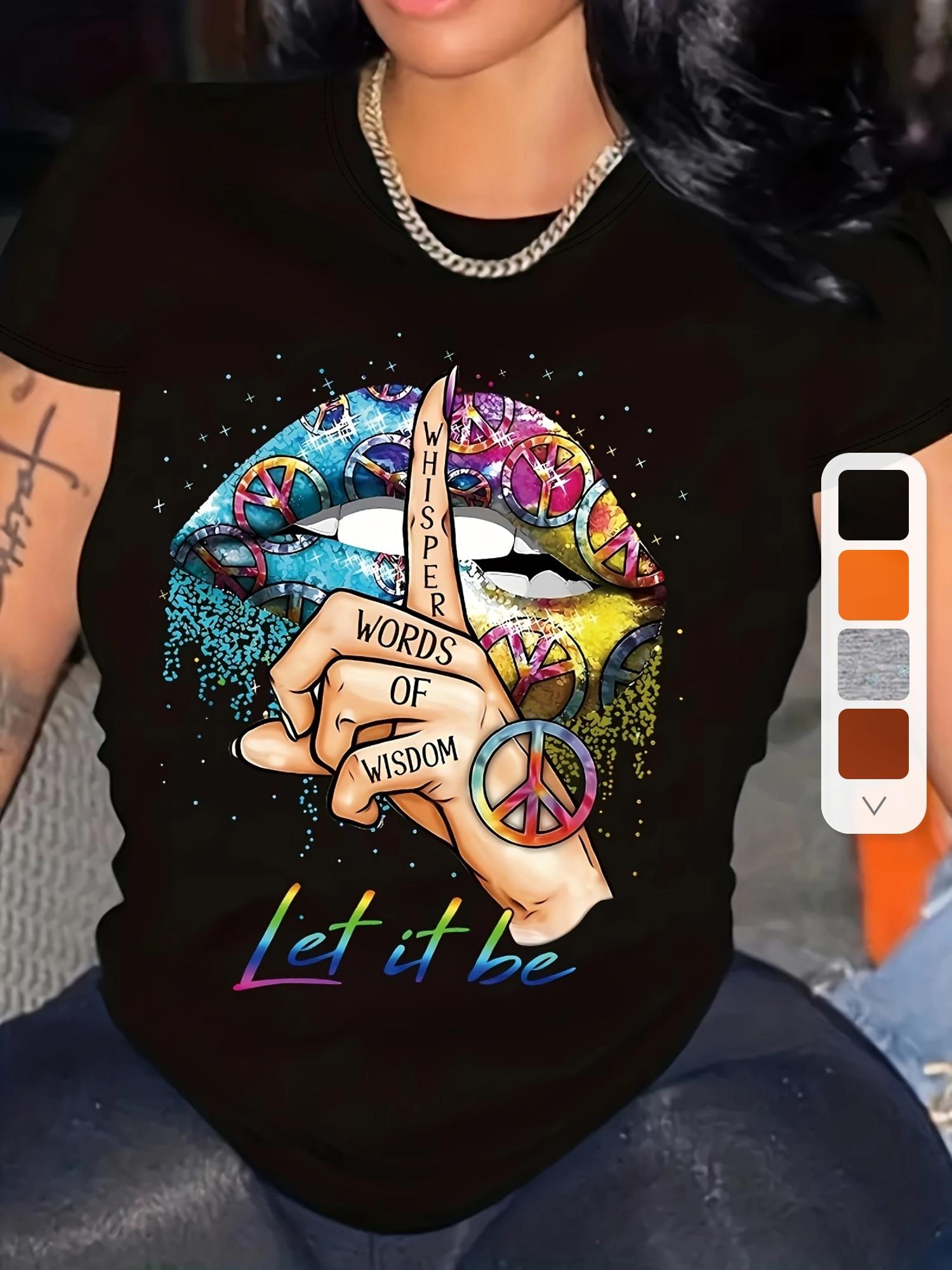 Peace Lips Wisdom T-shirt XXL