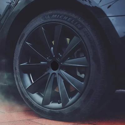 4 stk. Navkapsel Performance Udskiftning til Tesla Model 3 Fælgdæksel 18Tommer Bilnavkapsel Fuld Fælgdæksel Tilbehør 2019-2025