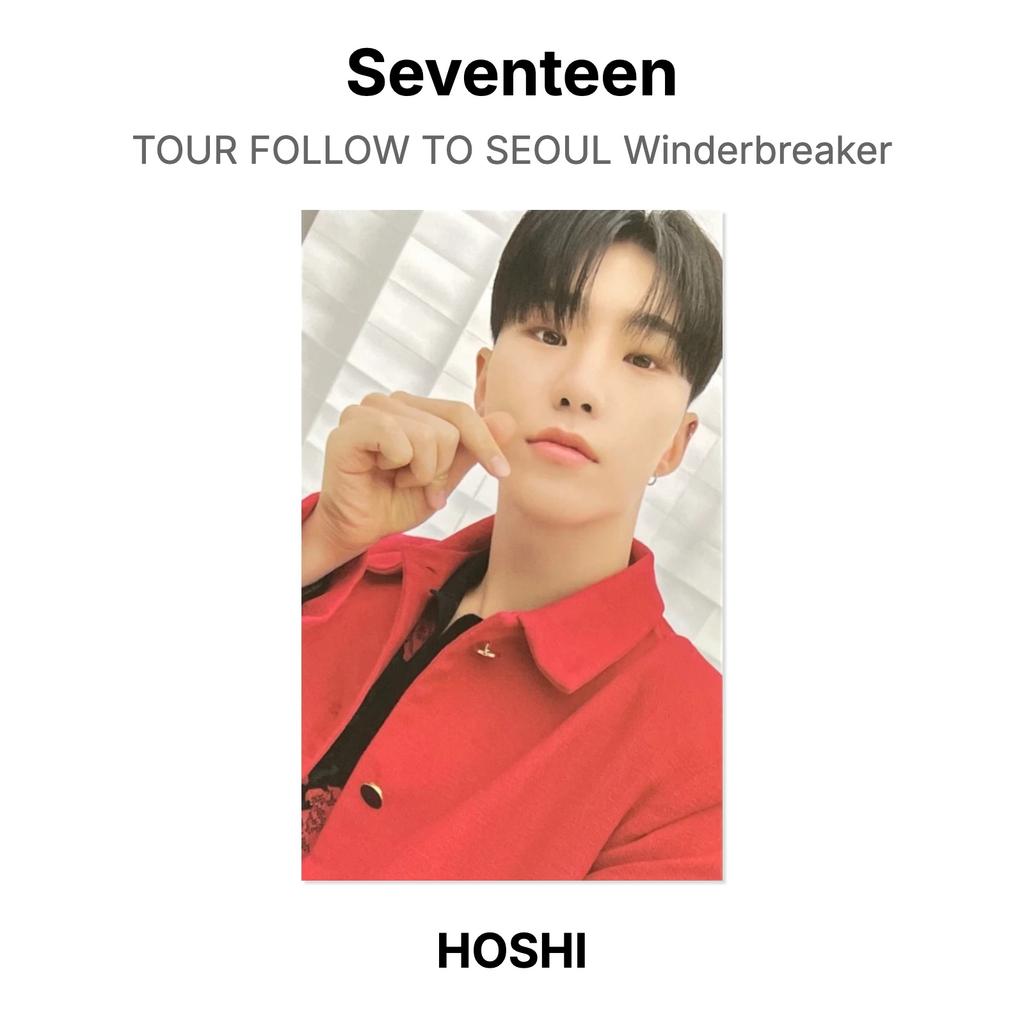 Seventeen TOUR FOLLOW TO SEOUL Winderbreaker Official Photocard