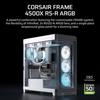 Boitier PC - CORSAIR - FRAME 4500X RS-R ARGB Tempered Glass Mid-Tower - 2 radiateurs - Blanc