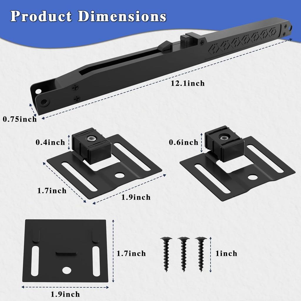 2PCS Barn Door Soft Close Mechanism, Upgraded Universal Weight Compatibility Support Door Up To 160lbs, Effortless Opening Smooth Closing Hole-Free