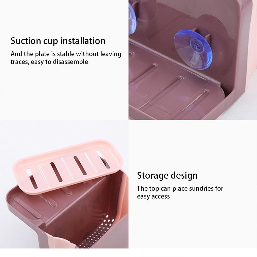 Küchenspülen-Sieb Verstopfungsfreier Abflusskorb Essensfänger Haushalt Geschirrspülen Hängender Schwamm-Aufbewahrungshalter Abtropfgestell