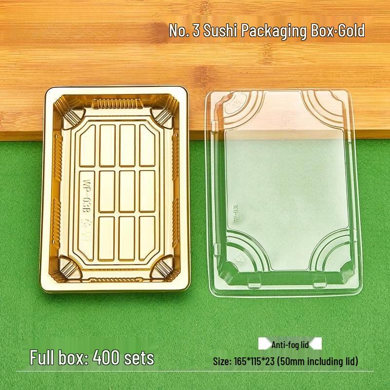 

Shixun Gold Round Anti-Fog Sashimi Box