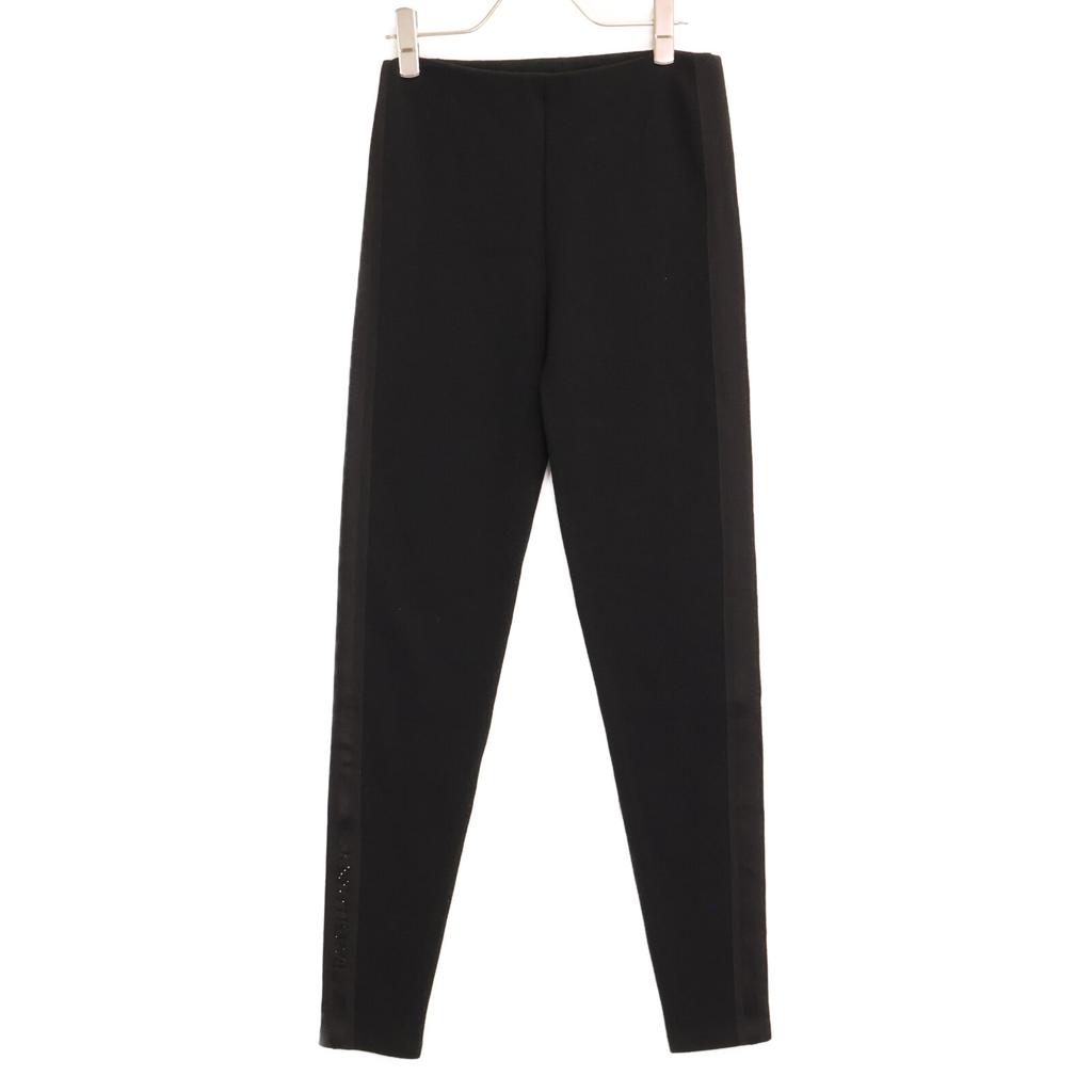 Ralph Lauren PURPLE LABEL Purple Label [Good Condition/Domestic Regular/22AW] Rhinestone Logo Stretch Pants/ Bottoms S/P blackUsed