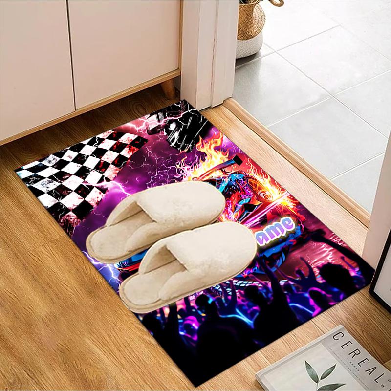 1PC Custom Name Dreams Ignite Theme Floor Mat Ideal for Living Room, Game Rooms, Office, Bedroom,Floor Mat Playful Design