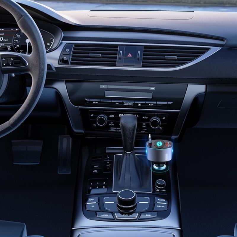 66W Fast Charging Car Adapter with Extendable Type C Cord & USB Slot Suitable for Smartphones and Tablets, Mobile Device