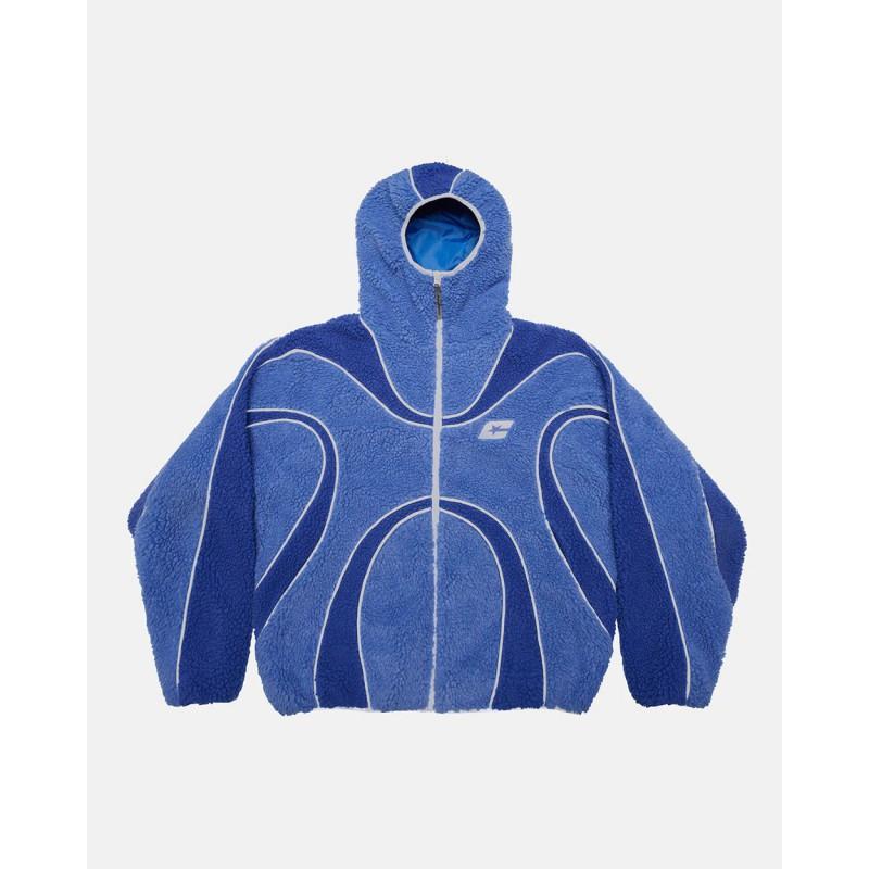 Unisex Streetwear Oversized Hooded Zip-Up Cardigan