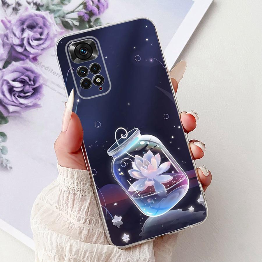 For Xiaomi Redmi Note 11 Pro 11S 4G Phone Case Luxury Painted TPU Cover for Redmi Note11 4G Global Soft Silicone Fundas Capa