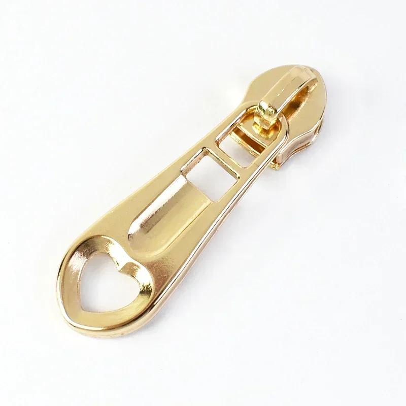 Meetee 5-50 Stück 5# Nylon Reißverschlussanhänger Kleidung Taschen Reißverschlüsse Reparatur Schieber für Plastikreißverschlüsse Herz Reißverschlusskopf Griff Nähzubehör