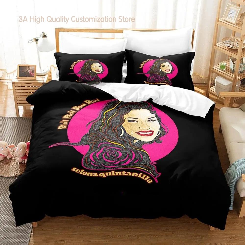 

Popular Selena Quintanila Beding Set Single Twin Ful Quen King-Sized Dimensionsd Dimensions Bed Linen Set Adult People Bedrom Duvetcover Sets Bed Shet 100*200cm Single