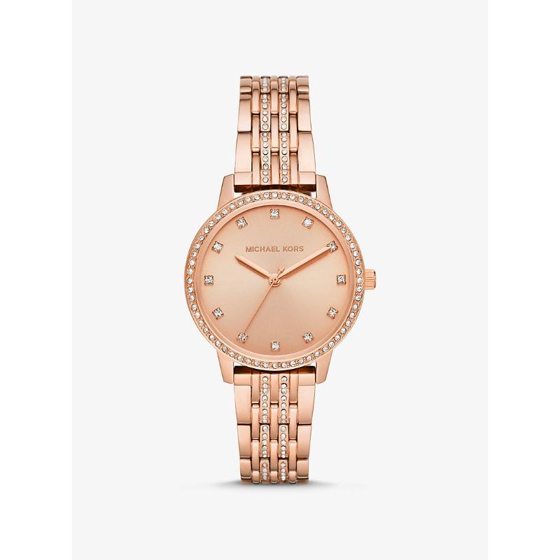 

Часы Michael Kors Melissa с паве, покрытие из розового золота, MK4369 розового золота