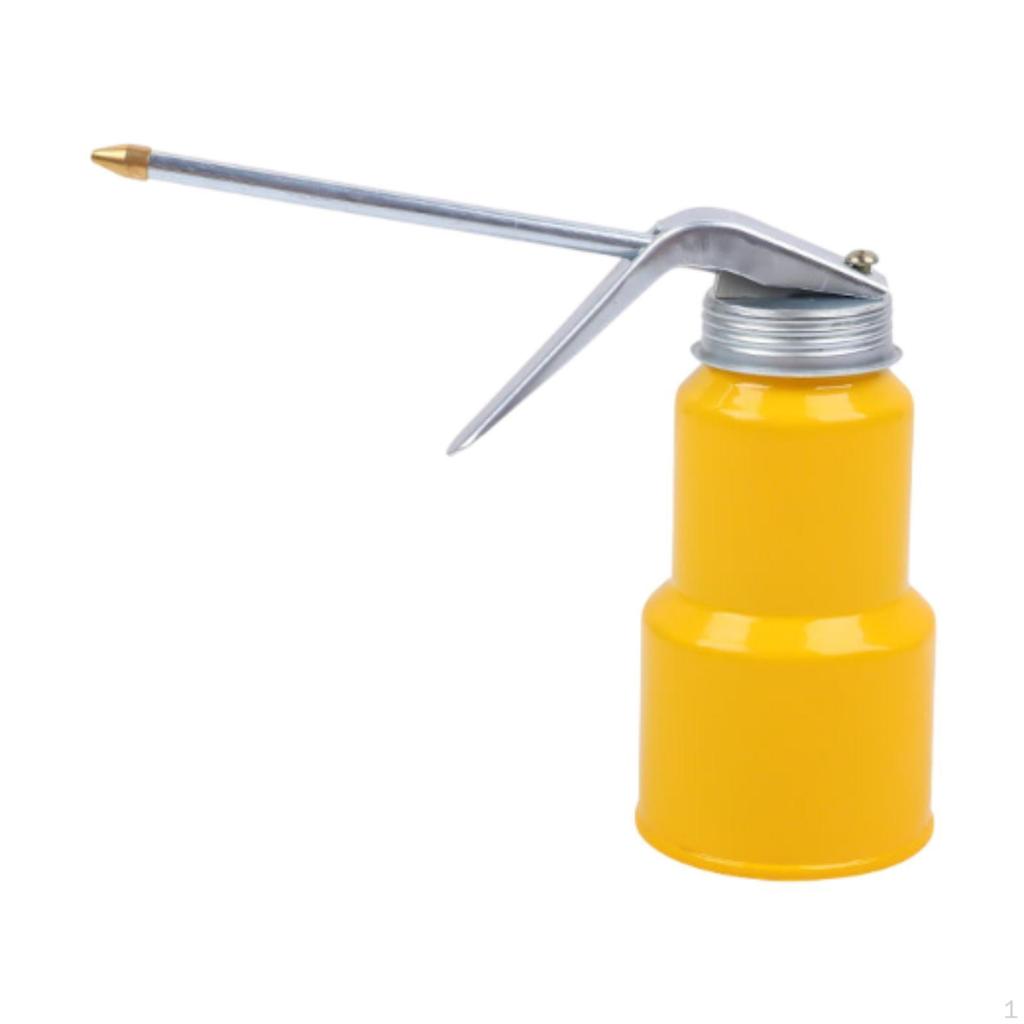 Hand Pump Oiler Can High Pressure Straight Spout Compact Lubricating Oil Spray for Car -house