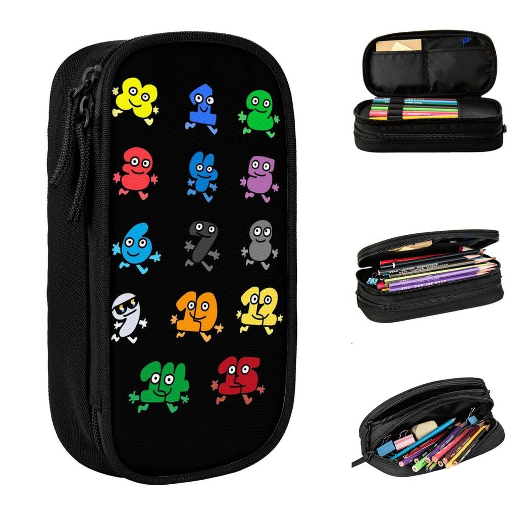Cartoon Pencil Case Bfdi Pen Box Bags Kids Large Storage School Supplies Gift Pencil Box