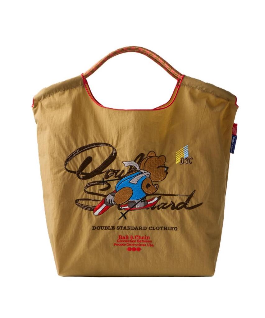 Double Standard Clothing Ball & Chain Ski Bear Shopping Bag, 0400-008-253, Women's, Beige, Free Size