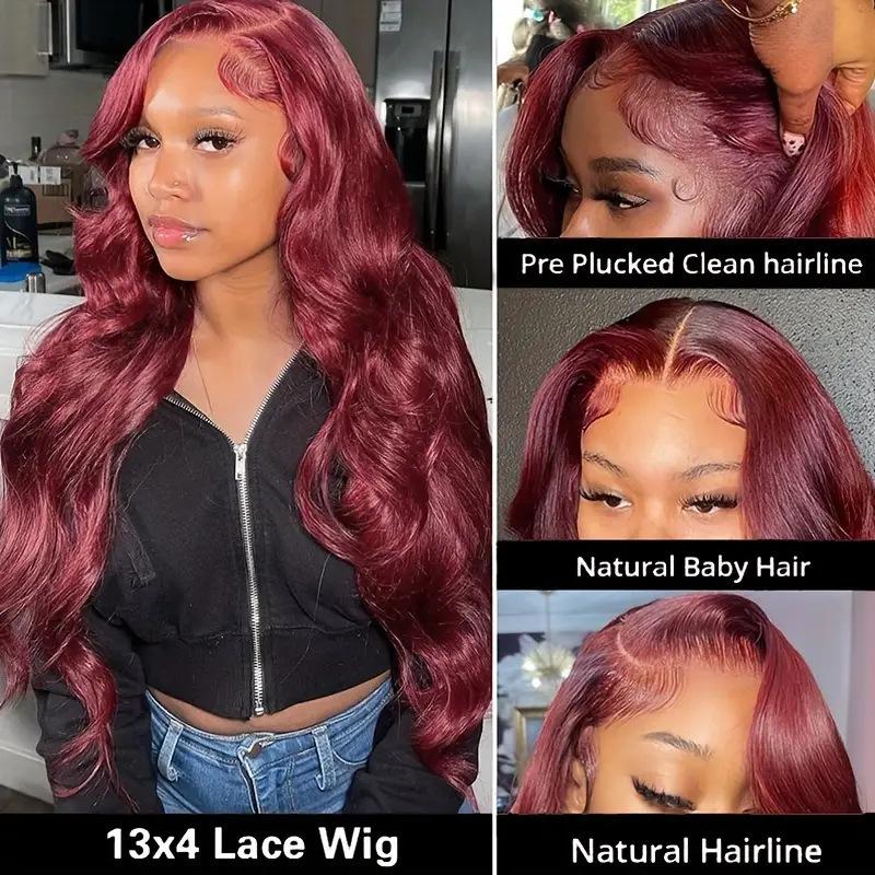 13 * 4 Front Lace Wig, Women's Big Wave Long Curly Hair, European and American Full Headgear