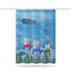 Bathroom Thickened Waterproof Curtain Mildew Proof Shower Curtain Shower Partition Curtain Shower Curtain Bathroom Curtain Free Perforation