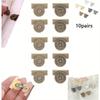 10 Pcs Strong Magnetic Buckle Clasp No-Sew Snap Lock for Purse Bags Clothing DIY Detachable Magnetic Purse Clip