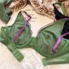 Bralette francese ultra sottile per intimo da donna Top reggiseno push up sexy a V profondo Set intimo e mutandine traspiranti comfort estivo