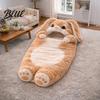 Indoor Outdoor Sleeping Bag Plush Rabbit Envelope Bag Lop-eared Bunny Slumber for Kids Portable Nap Mat Kids Animal Sack Home Travel Childhood
