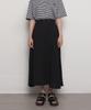 THE-ABON W27 Tu Iong Flared Skirt Sky