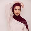 Cotton Jersey Instant Hijab Scarf Muslim Fashion Plain Wraps Soft Women'S Head Hood Scarf Elasticity Shawls Underscarf Headscarf
