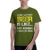 1 Piece Funny Funny Graphic 100 Cotton Tshirt Beer Day Tees Tops For Unisex