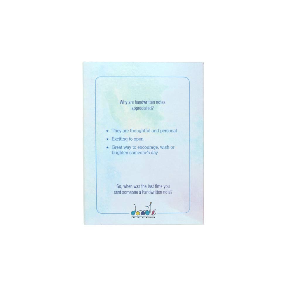 Doodle Set Of 12 Thank You Blank Notecards With Envelopes | 3 X 4.25 Inch Mini Greeting Cards For All Occasion Small