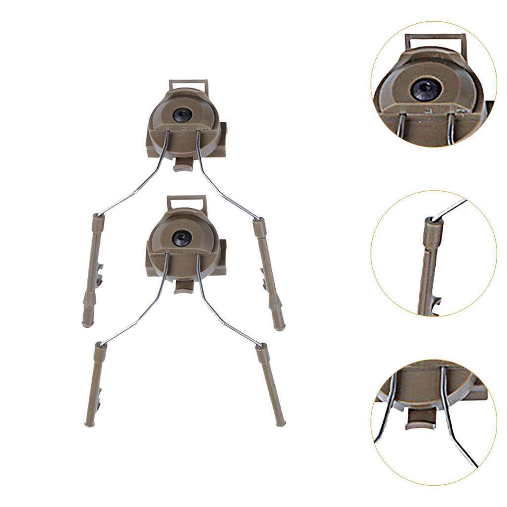 Helmet Rail Adapter Headphone Rail Bracket Flexibility Multiuse Easy Installation Helmet Accessories for Outdoor Sports