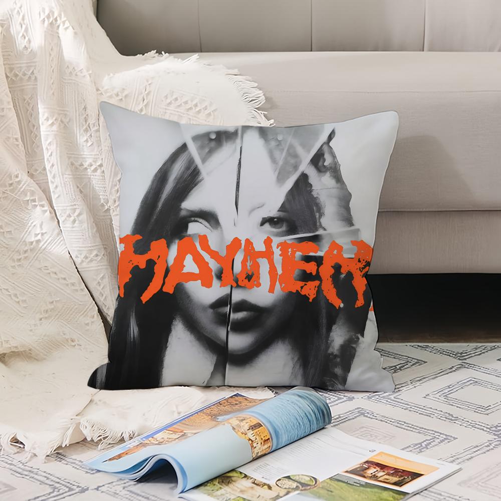 American Singer L-Lady G-Gaga Pillow Case Office Cushions Suitable For Sofa Car Bedroom Decorative Cushion Cover