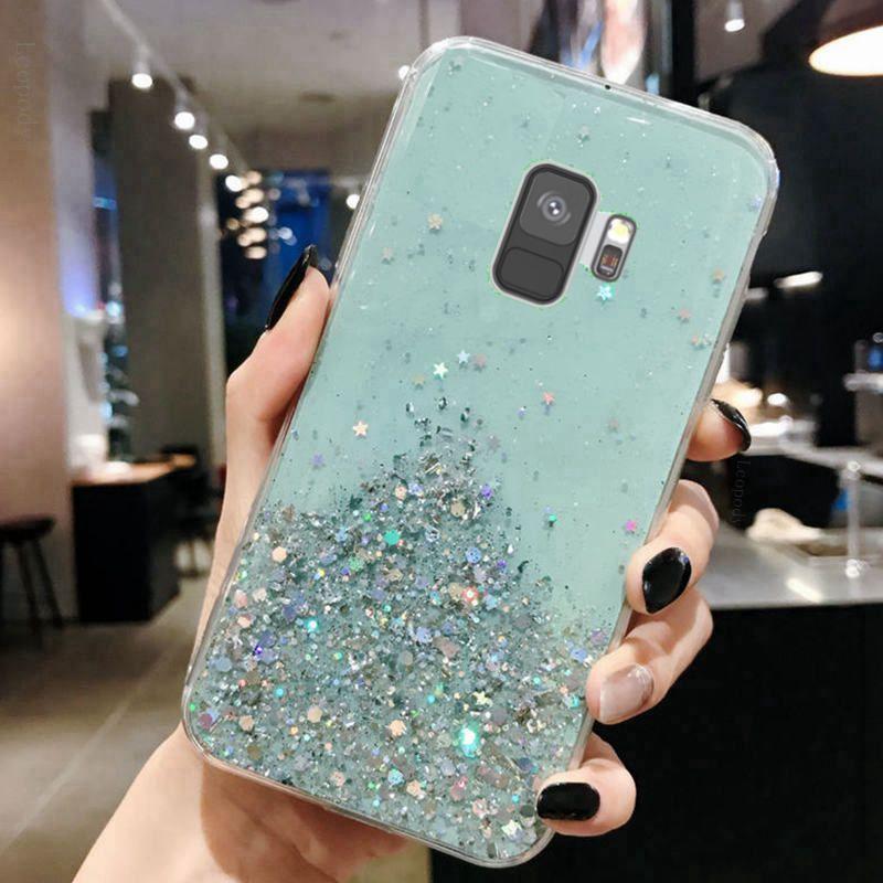 Bling Glitter Phone Case For Samsung Galaxy S9 S 9 G960F G960F/DS G960 Silicon Soft Case Full Cover For samsungS9 S9 Back Cover